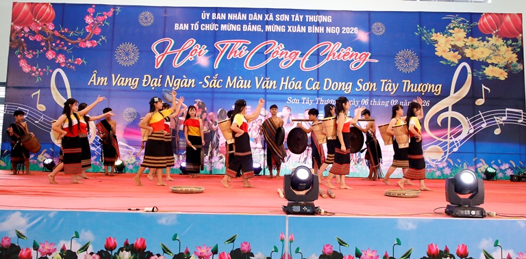 Hội thi Cồng chiêng xã Sơn Tây Thượng với Chủ đề: “Âm vang đại ngàn ...